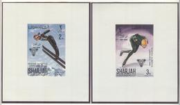 KHOR FAKKAN 8 Imperforated Blocs MNH - Winter 1968: Grenoble