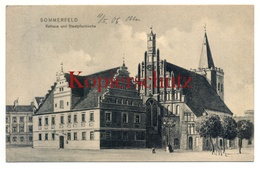 Sommerfeld 1906, Rathaus Und Stadtpfarrkirche Nach Cöpenick - Neumark