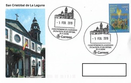 SPAIN. POSTMARK SAN CRISTOBAL DE LA LAGUNA. WORLD HERITAGE. 2019 - Otros & Sin Clasificación