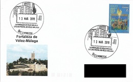 SPAIN. POSTMARK VELEZ-MALAGA CASTLE. 2019 - Otros & Sin Clasificación