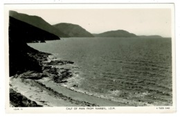 Ref 1345 - Real Photo Raphael Tuck Postcard - Calf Of Man From Niarbyl - Isle Of Man - Isola Di Man (dell'uomo)