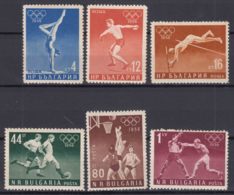 Bulgaria 1956 Olympic Games Mi#996-1001 Mint Hinged - Ungebraucht