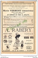 PUB De 1890 Fabrique De Bébés Nus Parlants Et Habillés Poupée Jouets RABERY / Porcelaines Marin Vermont   POTAGES CHEVET - Publicités