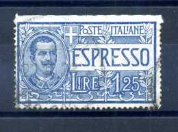 Regno Varietà - 1925 Espresso Lire 1,25 Non Dentellato In Alto - Altri & Non Classificati