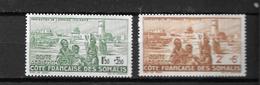 Série Coloniale 1950/œuvres Sociales De La France D'outremer/YT PA8 PA9 / Neuf Luxe **/ MNH / Postfrisch - Unused Stamps