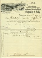 DUISBURG 1907 Rechnung Deko " Schmitz & Loh Margarinefabrik " - Alimentaire