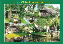 Pays-Bas - Overijssel - GIETHOORN - Plusieurs Vues -  Cpm - Vierge - - Giethoorn