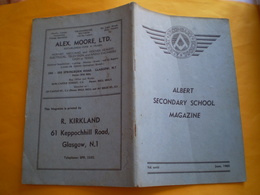 Albert Secondary School Magazine Glasgow; 13 Photos Hockey,orchestra,champions.. Nombreuses Pub Springburn & Glasgow - Altri & Non Classificati