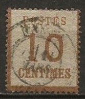 FRANCE:, Obl., ALSACE-LORRAINE, N° YT 5b, Bur. Renversé, TB - Usados