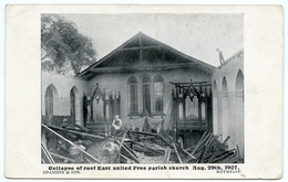 ROTHESAY - COLLAPSE OF ROOF, EAST UNITED FREE PARISH CHURCH, 1907 (ADAMSON) / DENNY, DRYBURGH TERRACE (McLAREN) - Bute