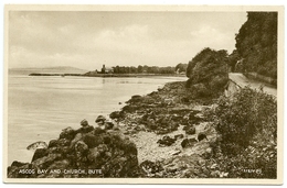 ISLE OF BUTE : ASCOG BAY AND CHURCH - Bute