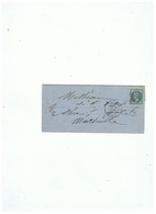 LETTRE DEPART ALGER (ALGERIE ) POUR MARSEILLE 6 JANVIER 1870 - Lettres & Documents