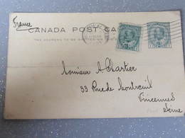 Entier Postal Canada Post Avec Complément D Affranchissement 1907  Coin Usés - 1903-1954 Kings
