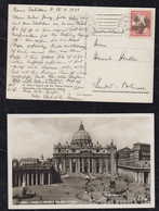 Vatikan Vatican 1939 Picture Postcard To LINDAU Germany - Cartas & Documentos