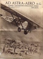 Aviation - Revue Ad Astra-Aero A.G. - Superbe Et Rare - Vluchtmagazines