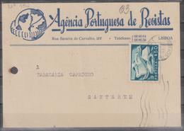 POSTAL CIRCULADO DE LISBOA PARA SANTAREM - Cartas & Documentos