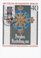 Germany Deutschland 1981 Maximum Card, Preussen-Ausstellung, Order Pour Le Merite Fur Wissenschaften Und Kunste, Berlin - 1981-2000