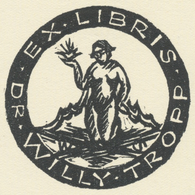 Ex Libris Dr Willy Tropp - Wilhelm Sauer - Bookplates