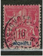 MOHELI          N°  YVERT  :  5 ( 7 )  OBLITERE       ( Ob   5/17 ) - Oblitérés