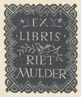 Ex Libris Riet Mulder - Van Rosmalen - Exlibris