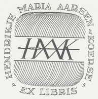 Ex Libris Hendrikje Maria Aarsen-Koerse - P.H. Werff - Bookplates