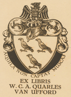 Ex Libris W.C.A. Quarles Van Ufford -  Papier Beschadigd - Bookplates