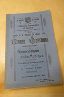 PROGRAMME Fédération Gymnastique Et Sportive Concours Interregional Josephins 1928 - Other & Unclassified