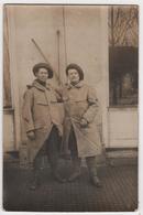 Carte Photo 54 VANDOEUVRE Les Nancy Militaria 2 Soldats Chasseurs Alpins - Vandoeuvre Les Nancy