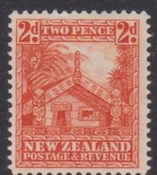 New Zealand SG 580d 1941 Two Pence Orange Perf 14 X 15, Mint Hinged - Ungebraucht