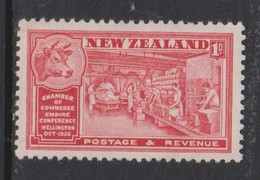 New Zealand SG 594 1936 Commerce Congress,One Penny Scarlet, Mint Never Hinged - Unused Stamps