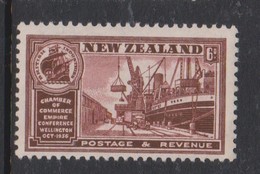 New Zealand SG 597 1936 Commerce Congress,Six Pence Red Brown, Mint Never Hinged - Unused Stamps