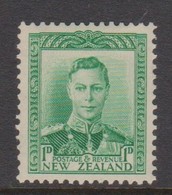 New Zealand SG 606 1941 King George VI,One Penny Green, Mint Hinged - Ungebraucht