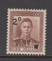 New Zealand SG 629 King George VI,Surcharged  2d On  One And Half Penny Brown Purple, Mint Never Hinged - Neufs