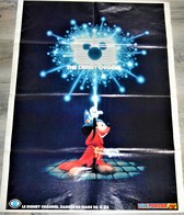Rare Affiche TéléPif 62 X 85 Cm Mickey Disney Channel  Années 80 - Manifesti & Offsets