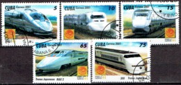 CUBA # FROM 2001 STAMPWORLD 4375-79 - Oblitérés