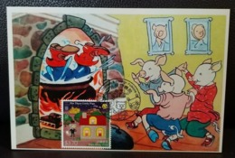 The Three Little Pigs Folklore Child Story 2015 Hong Kong Maximum Card MC Type A - Maximumkaarten