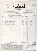 CHOCOLAT SUCHARD - MILKA - ZAVENTEM - CHIMAY - 2 NOVEMBRE  1956. - Alimentaire
