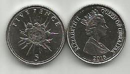 Gibraltar 5 Pence 2016. High Grade - Gibraltar