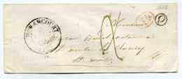 T13 NONANCOURT + Boite Rurale Q + Taxe 1 Decime Provenance Rurale / Dept 26 Eure / 1846 - 1801-1848: Précurseurs XIX