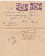 LETTRE. NOUVELLE CALEDONIE. 11 6 47. TRAPAS. GRAND HOTEL CENTRAL NOUMEA POUR WALLIS  / 2 - Cartas & Documentos