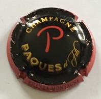 262 - Capsule De Champagne - 2 - Paques Et Fils, Rilly-la-Montagne (Noir, Rouge Et Or) Premier Cru - Otros