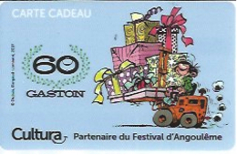 Carte Cadeau Cultura "60 Ans Gaston" - Illustration Franquin - Franquin