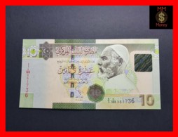 LIBYA 10  Dinars 2011  P. 78 Ab  Central Bank In Arabic At Upper On Front  UNC - Libye