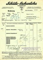 KASSEL Bettenhausen 1938 Rechnung Deko " Teigwarenfabrik Nudeln SCHÜLE-HOHENLOHE " - Alimentaire