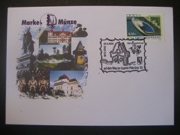 Österreich 2003- Marke + Münze Schmuckkuvert Jugendphila Graz - Storia Postale