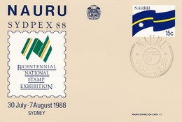 Nauru 1988 Sydpex 88 Postcard - Nauru