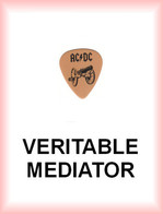 AC/DC MEDIATOR Medium ACDC AC DC PLECTRUM Guitar Pick FOR THOSE ABOUT TO ROCK - Accessori & Bustine