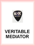 AC/DC MEDIATOR Medium ACDC AC DC PLECTRUM Guitar Pick ROCK OR BUST - Accessories & Sleeves