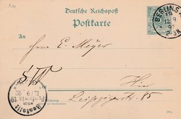 Carte Entier : Berlin Et Cachet : Besrellt Vom Postamts - Cartas