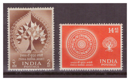 1956 INDIA KOMPL. SET 2 STAMPS UNUSED MH - Nuevos